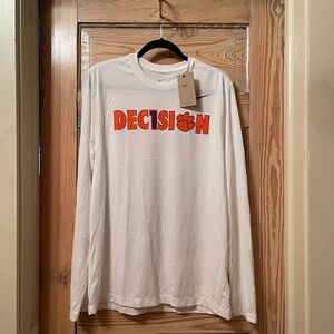 Nike Dri-FIT Long Sleeve Tee Shirt - Clemson Football Team Issue - Men's Large